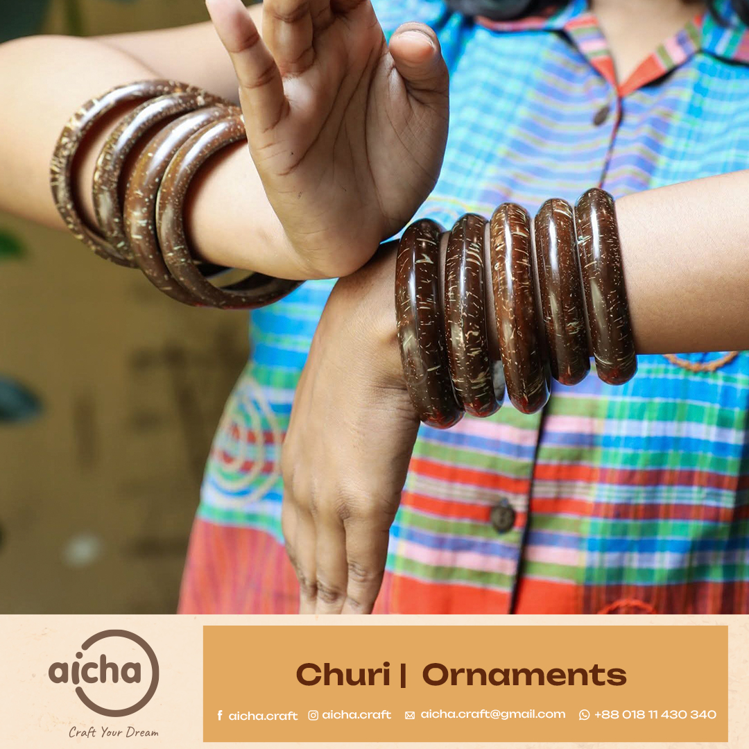 Handmade Coconut Shell Churi