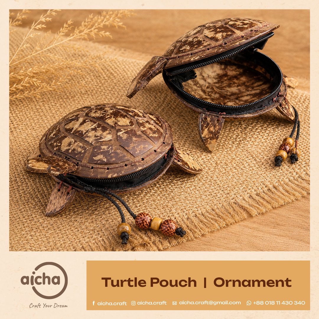 Natural Coconut Shell Purse Bag