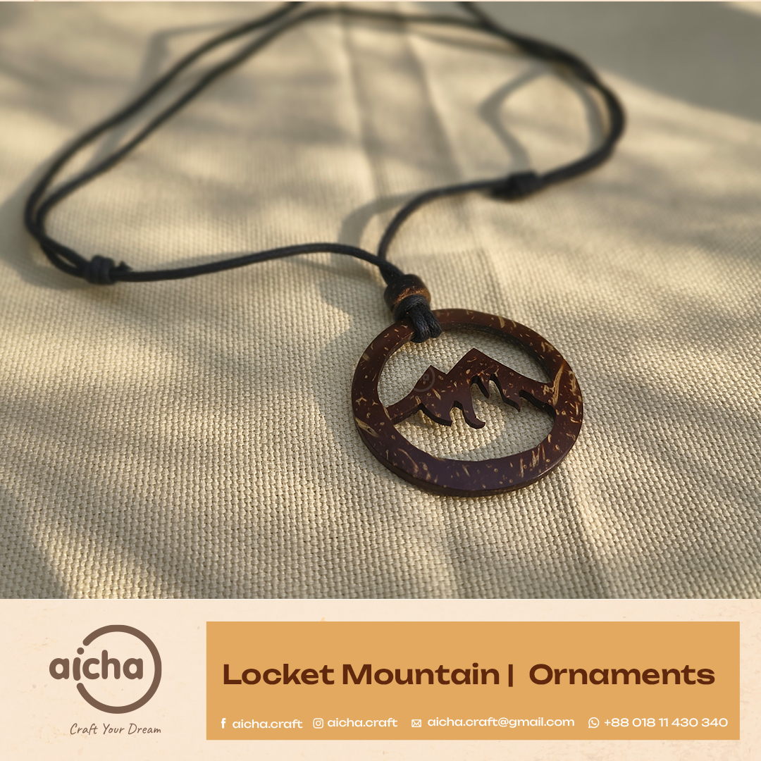 Handmade Coconut Shell Pendant/Locket