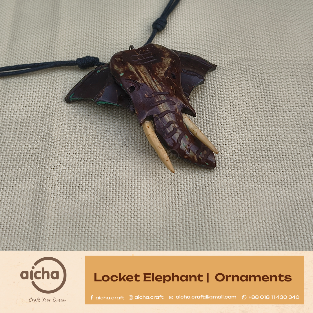 Handmade Coconut Shell Pendant/Locket (Premium)